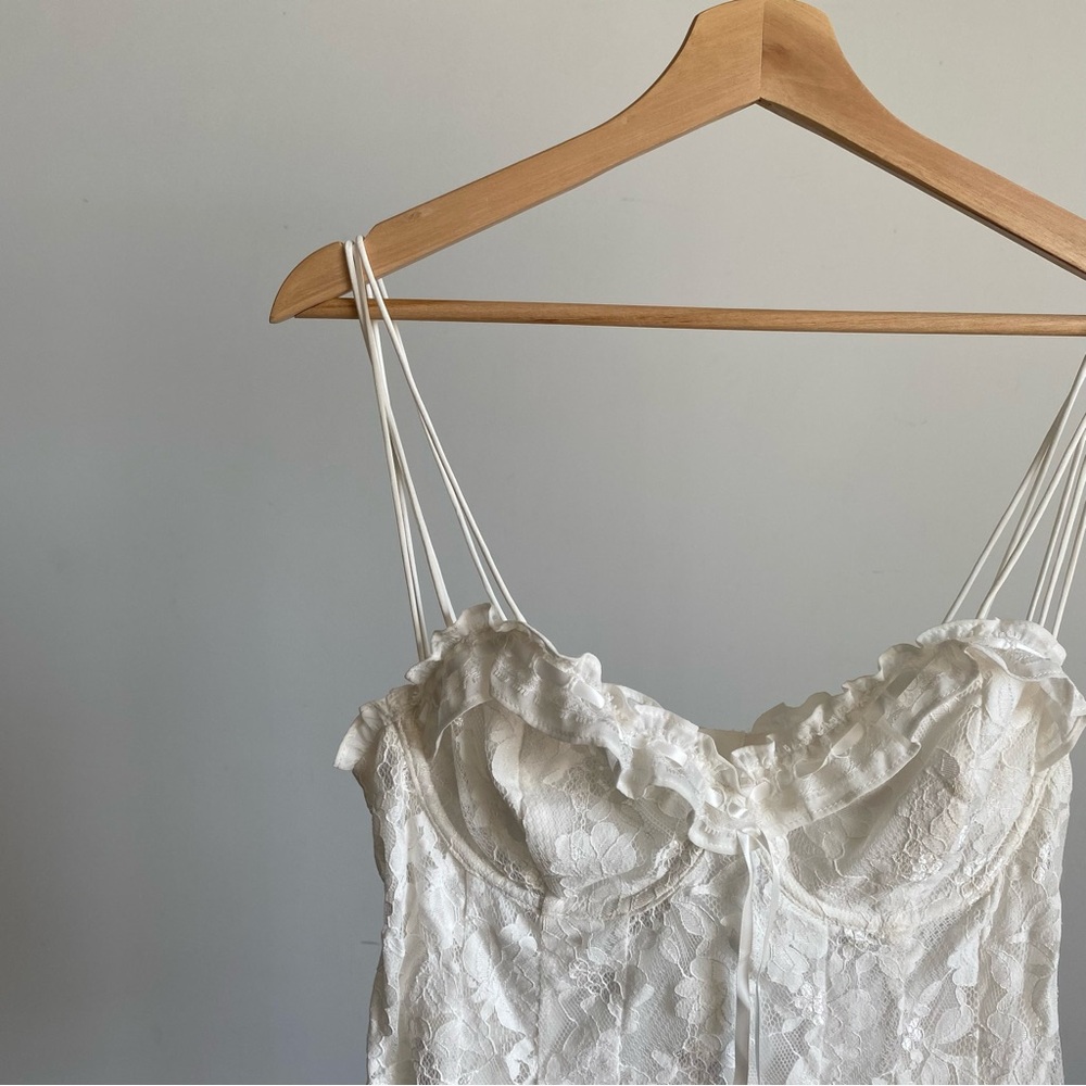 For Love And Lemons White Lace Mini Dress - Picture 6 of 14